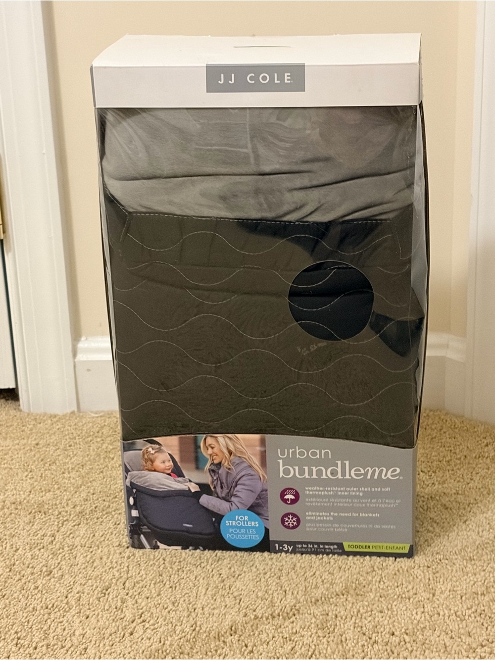 JJ Cole Urban Bundleme Toddler Footmuff in Dark Gray